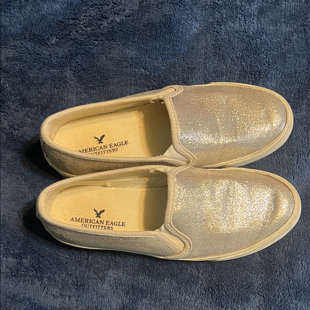 American Eagle Gold Slip-On Shoes